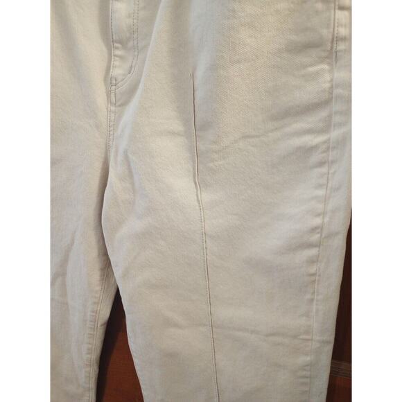 LOFT The Straight Jeans Sz 31 New Off White High Rise Baggy 34x27. 5 - Picture 2 of 9